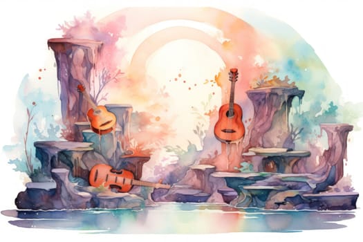 Deep within the realms of fantasy, harmonious singing stones lie, their mystical nature revealed when struck.