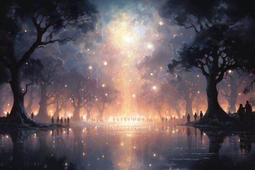 Enter the realm of fantasy and behold the enchanting presence of ethereal moonlight sprites.