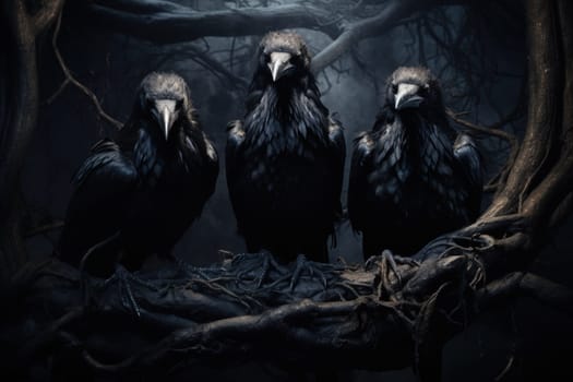 Enter the realm of fantasy and encounter the cursed wereravens, unfortunate beings caught in an eternal cycle of shifting between human and raven forms.
