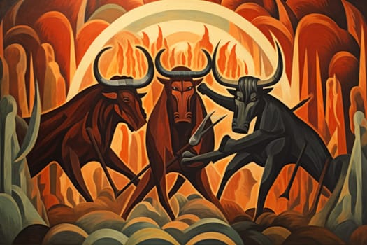Enter a world of myth and legend where ferocious minotaurs, half-human and half-bull, reign supreme.