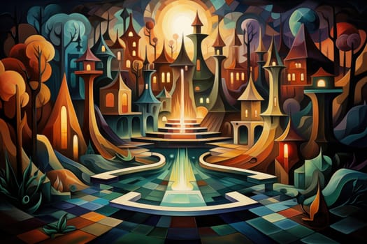 In the realm of fantasy, there are mystical and enchanting song fountains that bring harmony to the world around them.