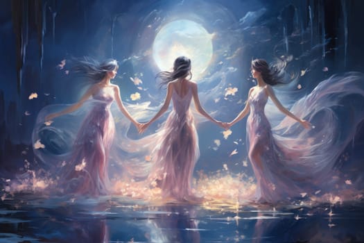 Enter the realm of fantasy and behold the enchanting presence of ethereal moonlight sprites.