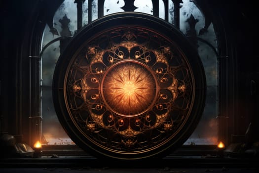In the realm of fantasy, cursed mirror spirits are bound, their ethereal existence trapped within reflective surfaces.