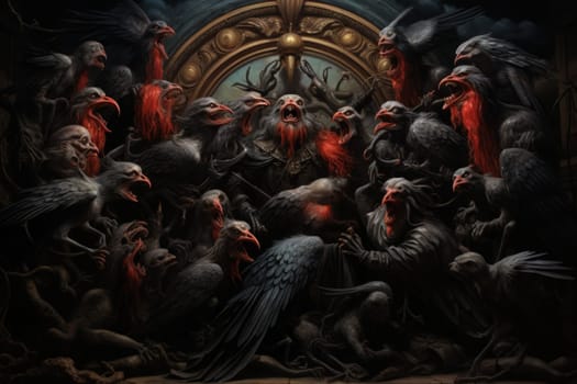 Enter the realm of fantasy and encounter the cursed wereravens, unfortunate beings caught in an eternal cycle of shifting between human and raven forms.