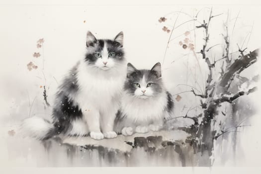 In the depths of fantasy, bewitching moonstone cats prowl. Their sleek forms, adorned with luminescent moonstone markings, captivate all who dare to meet their gaze.