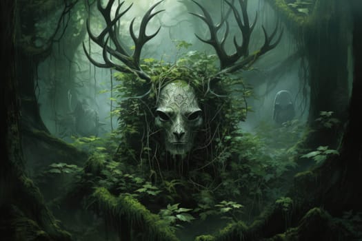 Deep within the mystical woodland realms of fantasy, ancient forest spirits stand as silent sentinels, their ethereal presence a testament to the wisdom and magic of the natural world.