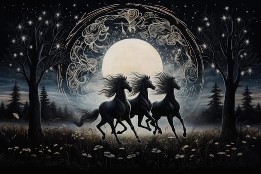 Embark on a mystical journey where elusive centaurs, with their ethereal grace, gallop through moonlit meadows.