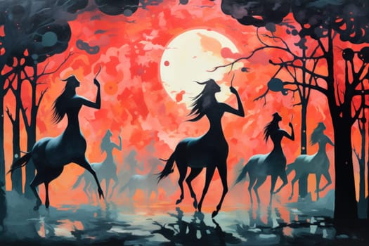 Embark on a mystical journey where elusive centaurs, with their ethereal grace, gallop through moonlit meadows.
