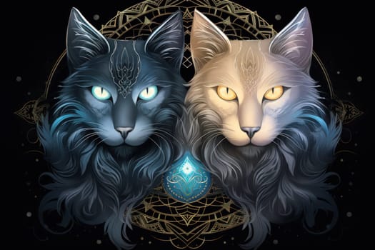 In the depths of fantasy, bewitching moonstone cats prowl. Their sleek forms, adorned with luminescent moonstone markings, captivate all who dare to meet their gaze.