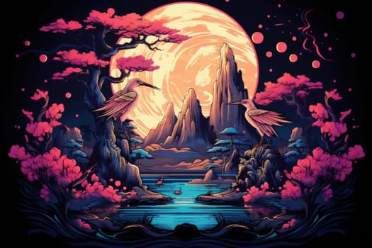 Embark on a mythical journey where ancient phoenixes, with their fiery plumage, rise triumphantly from ashes, embodying the cycle of rebirth and renewal.