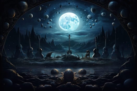 Deep within the realms of fantasy, harmonious singing stones lie, their mystical nature revealed when struck.