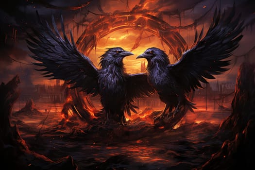 Enter the realm of fantasy and encounter the cursed wereravens, unfortunate beings caught in an eternal cycle of shifting between human and raven forms.