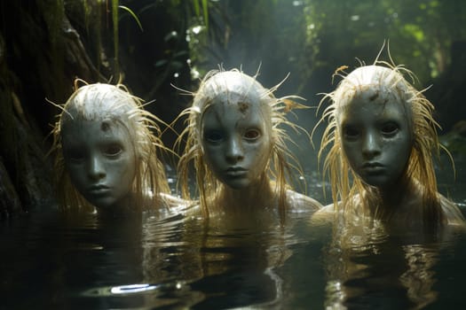 Delve into the realm of fantasy and witness the mesmerizing presence of elusive water elementals.