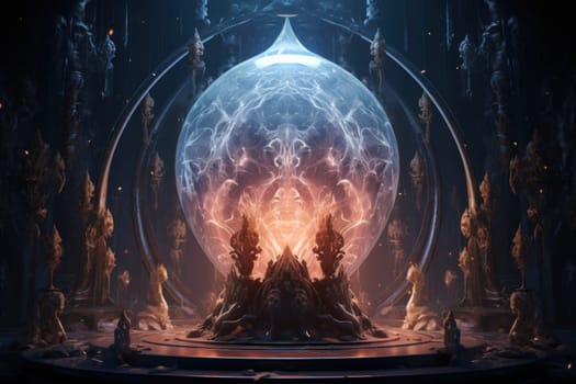Immerse yourself in the realm of magic with this captivating illustration by a professional visual artist.