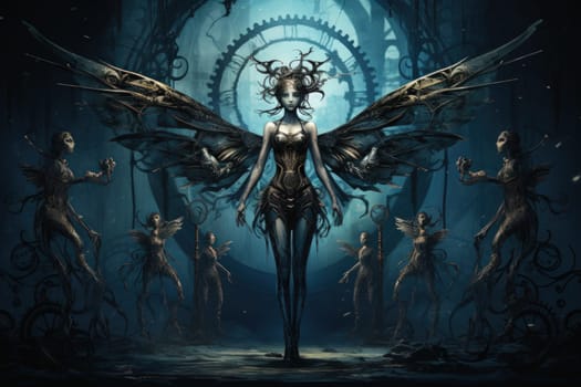 Step into a world where fantasy and mechanics intertwine, and witness the marvel of clockwork fairies.