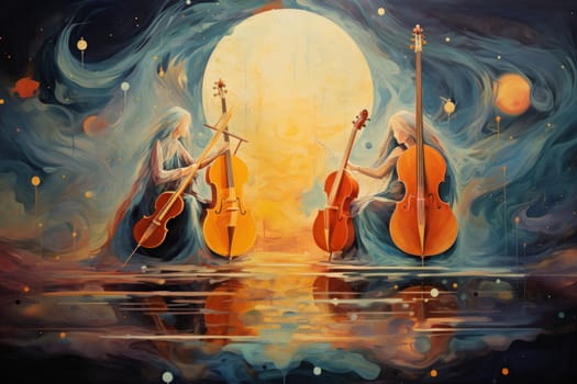 In the realm of fantasy, celestial harpists are ethereal beings whose music transcends the mortal plane and reaches the celestial realms.