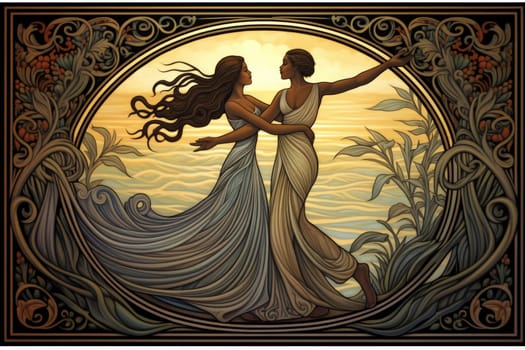 Immerse yourself in the enchanting world of fantasy as you witness the ethereal dance of graceful sylphs, ethereal beings of air and wind.