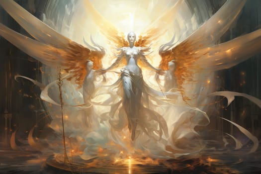 In the realm of fantasy, celestial beings captivate with their ethereal presence. These radiant creatures, adorned with wings of pure light, embody grace and purity.