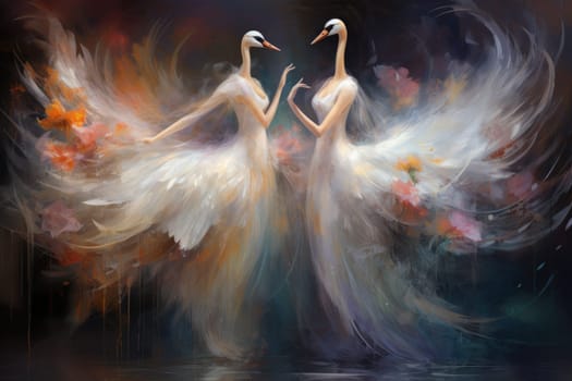 Step into a realm of enchantment and behold the mesmerizing beauty of elegant swan maidens.
