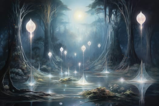 Enter the realm of fantasy and behold the enchanting presence of ethereal moonlight sprites.