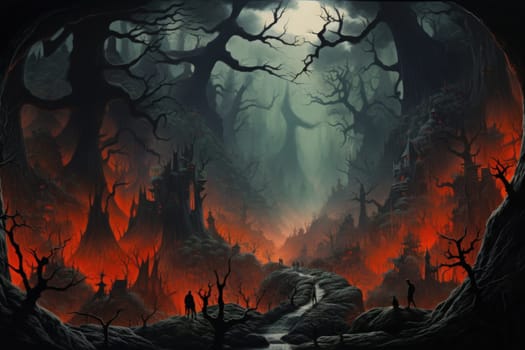 Embark on a fantastical journey where gargantuan giants, with their colossal stature, traverse the towering mountains with thunderous footsteps.