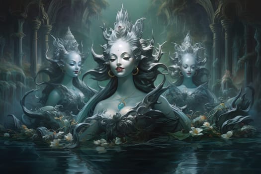 Delve into the realm of fantasy and witness the mesmerizing presence of elusive water elementals.