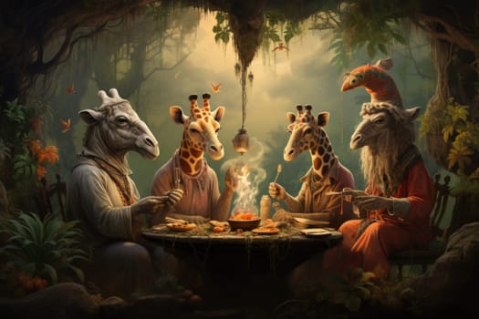 Enter a whimsical world where charming talking animals, with their enchanting voices and wisdom, offer sage advice to those in need.