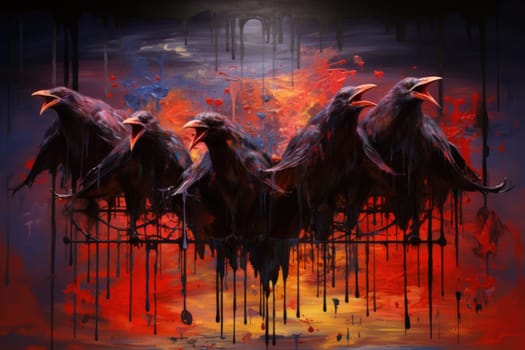 Enter the realm of fantasy and encounter the cursed wereravens, unfortunate beings caught in an eternal cycle of shifting between human and raven forms.