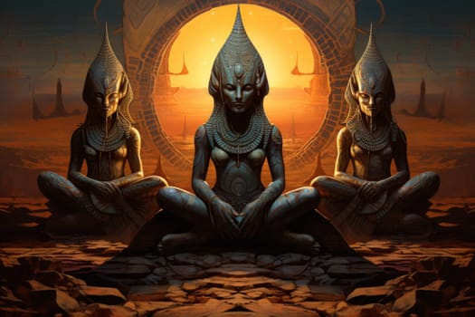 Delve into a realm of mystery and intrigue, where enigmatic sphinxes reign as guardians of ancient secrets.