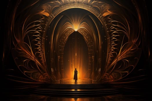 Hidden amidst the ethereal landscapes of fantasy, enigmatic shadow gates stand as enigmatic thresholds to realms concealed in obscurity.