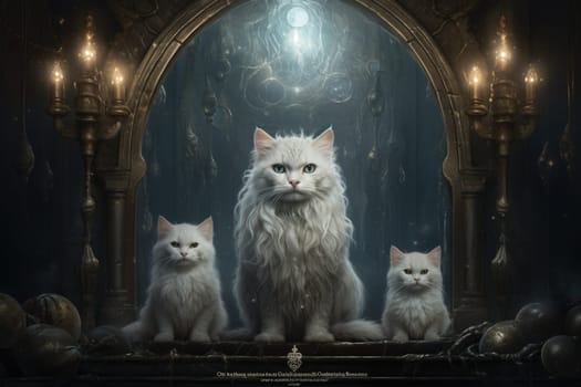 In the depths of fantasy, bewitching moonstone cats prowl. Their sleek forms, adorned with luminescent moonstone markings, captivate all who dare to meet their gaze.