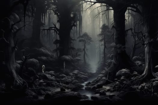 Journey through mystical forests filled with enchanted flora and sentient, conversing trees, where reality seamlessly intertwines with fantasy.