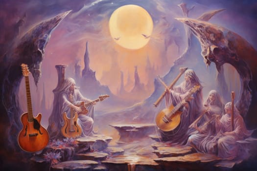 Deep within the realms of fantasy, harmonious singing stones lie, their mystical nature revealed when struck.