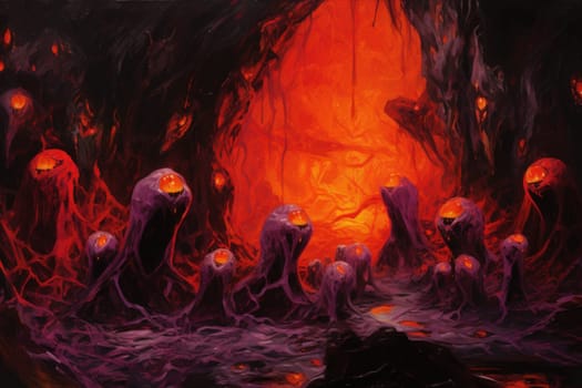 Witness the awe-inspiring power of the elemental realm with this captivating illustration by a professional visual artist.