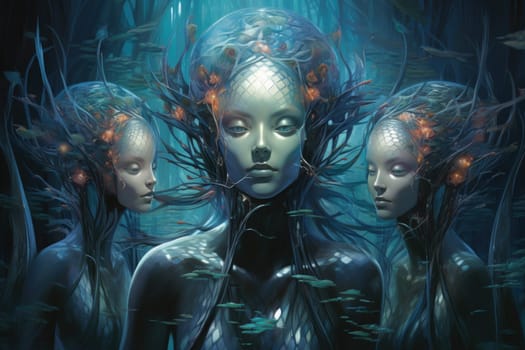 Delve into the realm of fantasy and witness the mesmerizing presence of elusive water elementals.