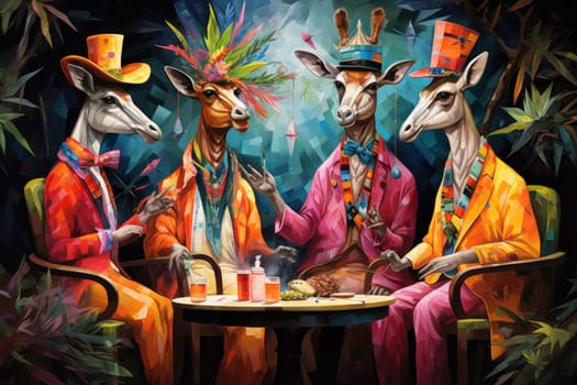 Enter a whimsical world where charming talking animals, with their enchanting voices and wisdom, offer sage advice to those in need.