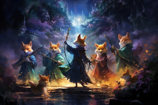 Embark on a fantastical journey where cunning shape-shifting foxes roam. With their mesmerizing magical abilities, these creatures navigate through realms, weaving illusions and enchantments.