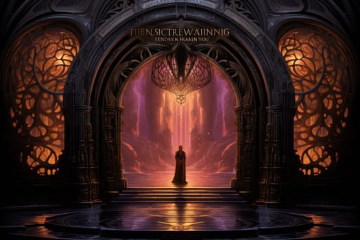 Hidden amidst the ethereal landscapes of fantasy, enigmatic shadow gates stand as enigmatic thresholds to realms concealed in obscurity.