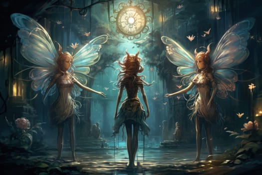 Step into a world where fantasy and mechanics intertwine, and witness the marvel of clockwork fairies.