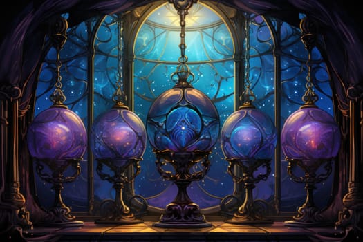 Immerse yourself in the realm of magic with this captivating illustration by a professional visual artist.