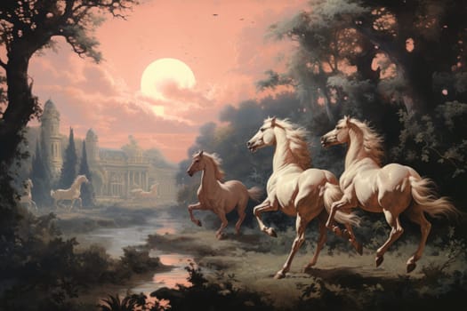 Embark on a mystical journey where elusive centaurs, with their ethereal grace, gallop through moonlit meadows.