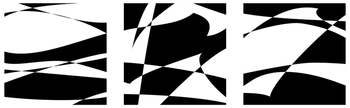 Areas Black & White Abstract