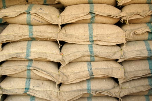 Rice sacks in Thailand
