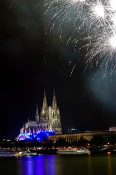 Cologne Cathedral at night