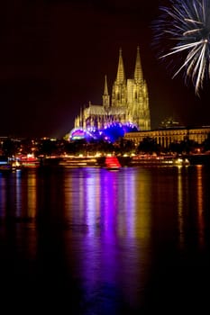 Cologne Cathedral at night