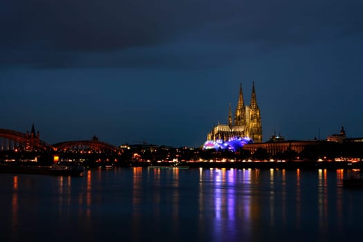 Cologne Cathedral at night