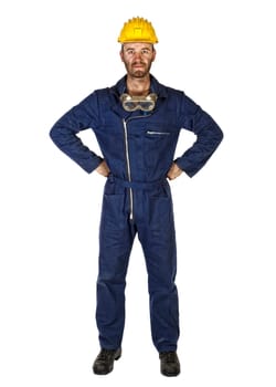 standing confident manual worker