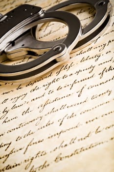 handcuffs on constitution