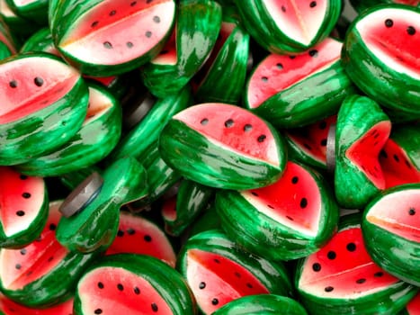 PIle of watermelon magnets