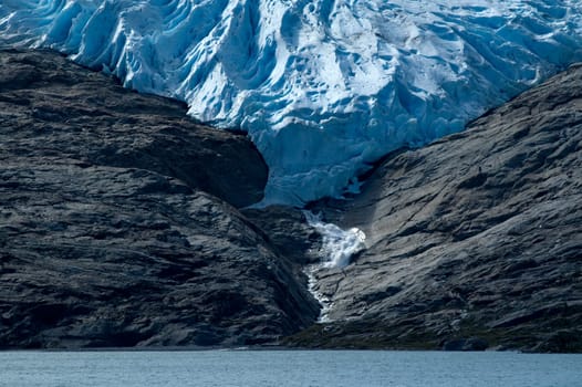 Glacier tongue on Svartissen (Norway)